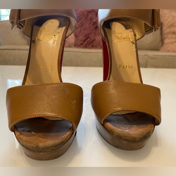 authentic brown louboutin heels - Picture 13 of 15
